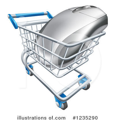 Royalty-Free (RF) Shopping Cart Clipart Illustration by AtStockIllustration - Stock Sample #1235290