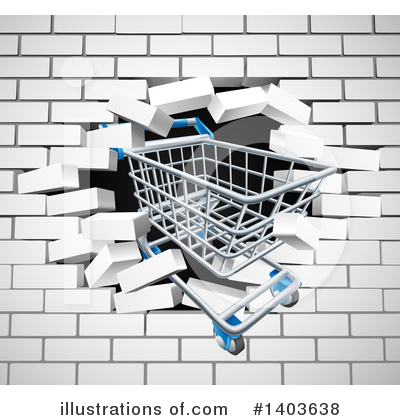 Royalty-Free (RF) Shopping Cart Clipart Illustration by AtStockIllustration - Stock Sample #1403638