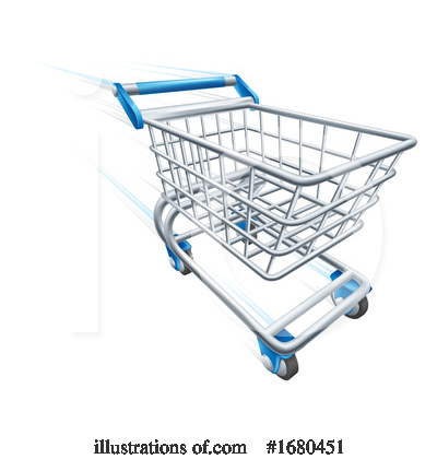 Royalty-Free (RF) Shopping Cart Clipart Illustration by AtStockIllustration - Stock Sample #1680451
