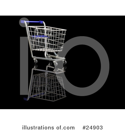 Royalty-Free (RF) Shopping Cart Clipart Illustration by KJ Pargeter - Stock Sample #24903