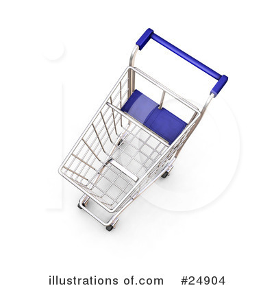 Royalty-Free (RF) Shopping Cart Clipart Illustration by KJ Pargeter - Stock Sample #24904
