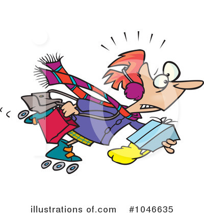 Royalty-Free (RF) Shopping Clipart Illustration by toonaday - Stock Sample #1046635