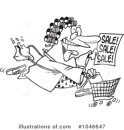 Royalty-Free (RF) Shopping Clipart Illustration by toonaday - Stock Sample #1046647