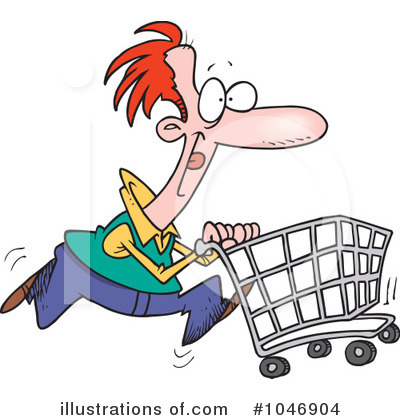 Royalty-Free (RF) Shopping Clipart Illustration by toonaday - Stock Sample #1046904