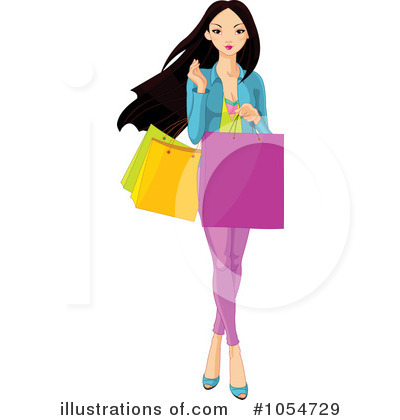 Royalty-Free (RF) Shopping Clipart Illustration by Pushkin - Stock Sample #1054729