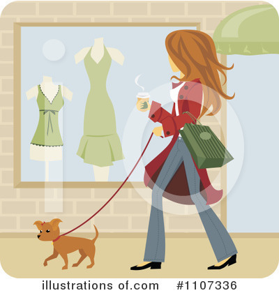 Royalty-Free (RF) Shopping Clipart Illustration by Amanda Kate - Stock Sample #1107336