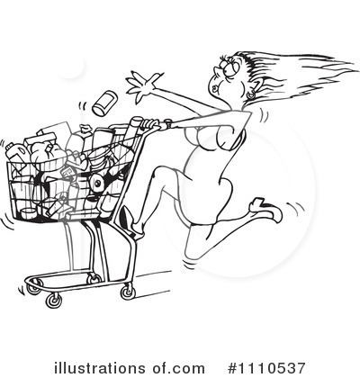 Royalty-Free (RF) Shopping Clipart Illustration by Dennis Holmes Designs - Stock Sample #1110537