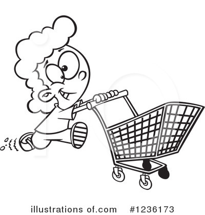 Royalty-Free (RF) Shopping Clipart Illustration by toonaday - Stock Sample #1236173
