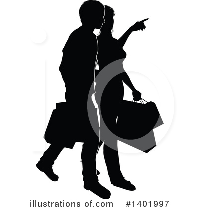Royalty-Free (RF) Shopping Clipart Illustration by AtStockIllustration - Stock Sample #1401997