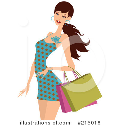 Royalty-Free (RF) Shopping Clipart Illustration by OnFocusMedia - Stock Sample #215016