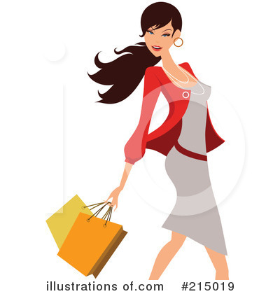 Royalty-Free (RF) Shopping Clipart Illustration by OnFocusMedia - Stock Sample #215019