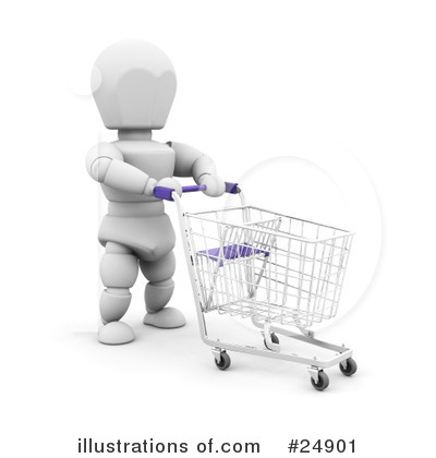 Royalty-Free (RF) Shopping Clipart Illustration by KJ Pargeter - Stock Sample #24901