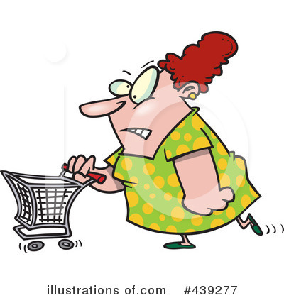 Royalty-Free (RF) Shopping Clipart Illustration by toonaday - Stock Sample #439277