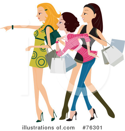Royalty-Free (RF) Shopping Clipart Illustration by BNP Design Studio - Stock Sample #76301