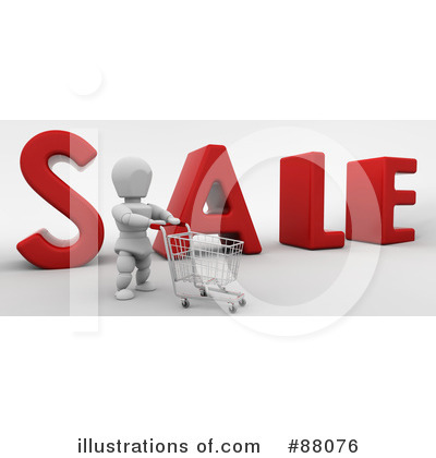 Royalty-Free (RF) Shopping Clipart Illustration by KJ Pargeter - Stock Sample #88076