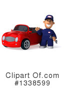 Short White Male Mechanic Clipart #1338599 by Julos