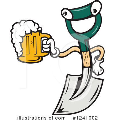 Royalty-Free (RF) Shovel Clipart Illustration by patrimonio - Stock Sample #1241002