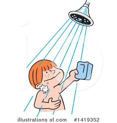 Shower Clipart #1419352 by Johnny Sajem