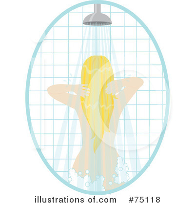 Royalty-Free (RF) Shower Clipart Illustration by Rosie Piter - Stock Sample #75118