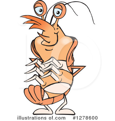 Royalty-Free (RF) Shrimp Clipart Illustration by Dennis Holmes Designs - Stock Sample #1278600