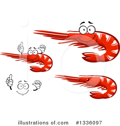 Royalty-Free (RF) Shrimp Clipart Illustration by Vector Tradition SM - Stock Sample #1336097