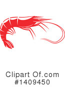 Shrimp Clipart #1409450 by Vector Tradition SM