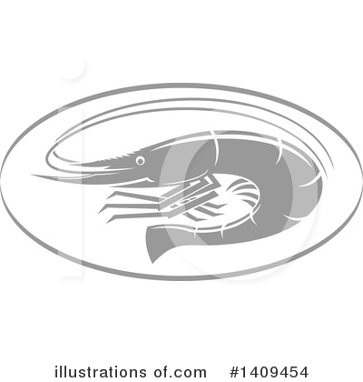 Royalty-Free (RF) Shrimp Clipart Illustration by Vector Tradition SM - Stock Sample #1409454