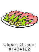 Shrimp Clipart #1434122 by LaffToon