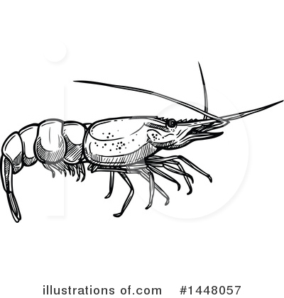 Royalty-Free (RF) Shrimp Clipart Illustration by Vector Tradition SM - Stock Sample #1448057