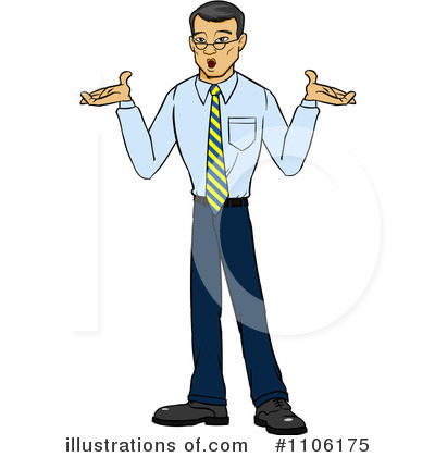 Royalty-Free (RF) Shrugging Clipart Illustration by Cartoon Solutions - Stock Sample #1106175