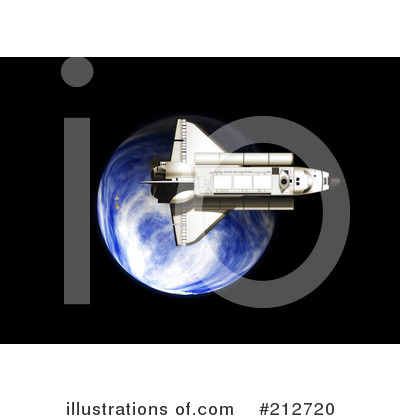 Royalty-Free (RF) Shuttle Clipart Illustration by patrimonio - Stock Sample #212720