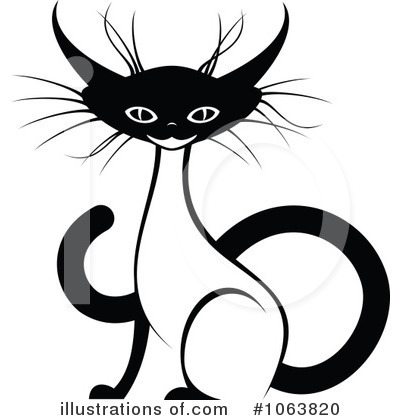 Siamese Cat Clipart #1063820 by Vector Tradition SM