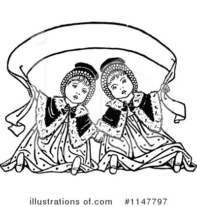 Royalty-Free (RF) Siblings Clipart Illustration by Prawny Vintage - Stock Sample #1147797