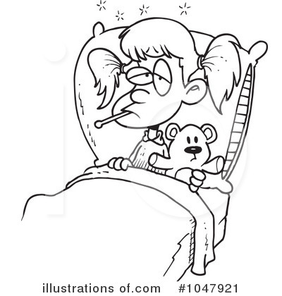Royalty-Free (RF) Sick Clipart Illustration by toonaday - Stock Sample #1047921