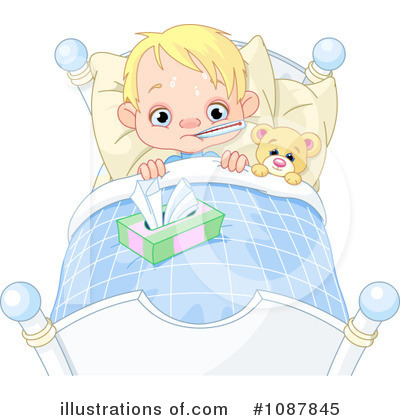 Royalty-Free (RF) Sick Clipart Illustration by Pushkin - Stock Sample #1087845