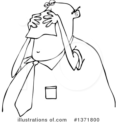 Royalty-Free (RF) Sick Clipart Illustration by djart - Stock Sample #1371800