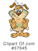 Sick Dog Clipart #37945 by Dennis Holmes Designs