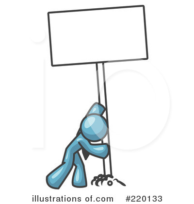 Royalty-Free (RF) Sign Clipart Illustration by Leo Blanchette - Stock Sample #220133