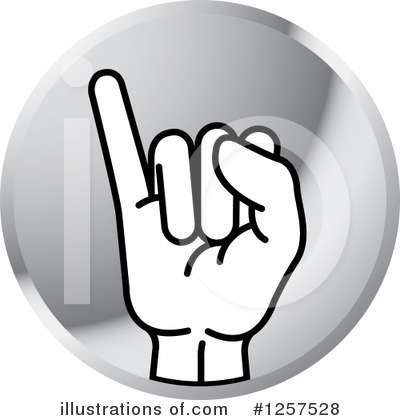 Royalty-Free (RF) Sign Language Clipart Illustration by Lal Perera - Stock Sample #1257528