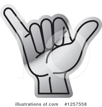 Royalty-Free (RF) Sign Language Clipart Illustration by Lal Perera - Stock Sample #1257558
