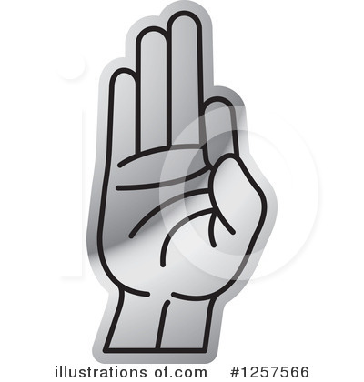 Royalty-Free (RF) Sign Language Clipart Illustration by Lal Perera - Stock Sample #1257566