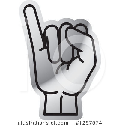 Royalty-Free (RF) Sign Language Clipart Illustration by Lal Perera - Stock Sample #1257574