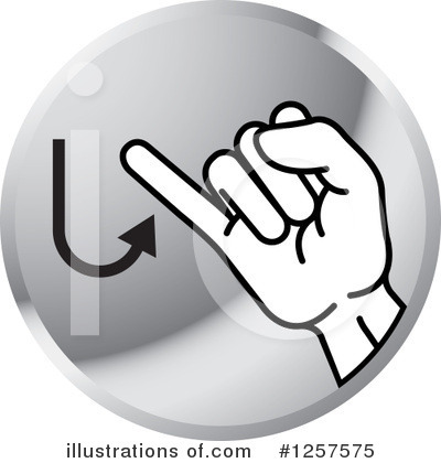 Royalty-Free (RF) Sign Language Clipart Illustration by Lal Perera - Stock Sample #1257575