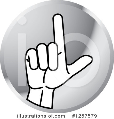 Royalty-Free (RF) Sign Language Clipart Illustration by Lal Perera - Stock Sample #1257579