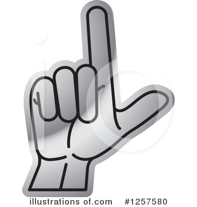Royalty-Free (RF) Sign Language Clipart Illustration by Lal Perera - Stock Sample #1257580