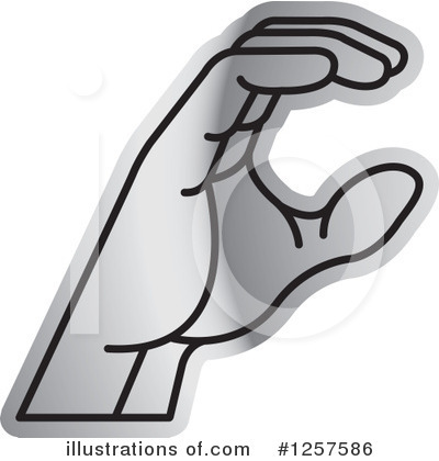 Royalty-Free (RF) Sign Language Clipart Illustration by Lal Perera - Stock Sample #1257586