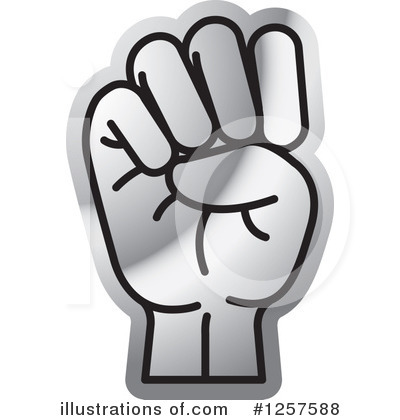 Royalty-Free (RF) Sign Language Clipart Illustration by Lal Perera - Stock Sample #1257588