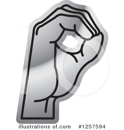 Royalty-Free (RF) Sign Language Clipart Illustration by Lal Perera - Stock Sample #1257594