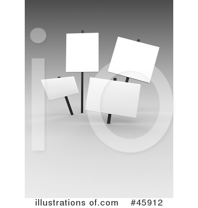 Royalty-Free (RF) Signs Clipart Illustration by chrisroll - Stock Sample #45912