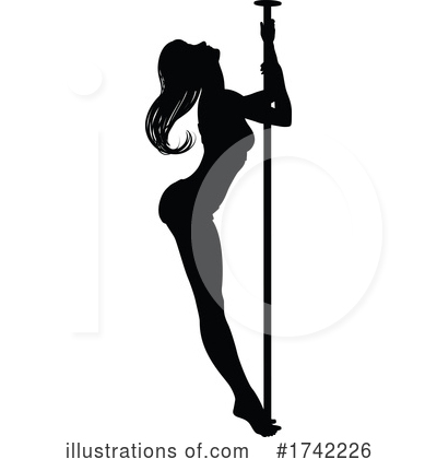 Royalty-Free (RF) Silhouette Clipart Illustration by AtStockIllustration - Stock Sample #1742226